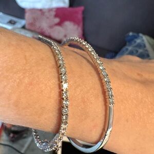 14k 1.20 Ct Diamond Bangle Bracelet